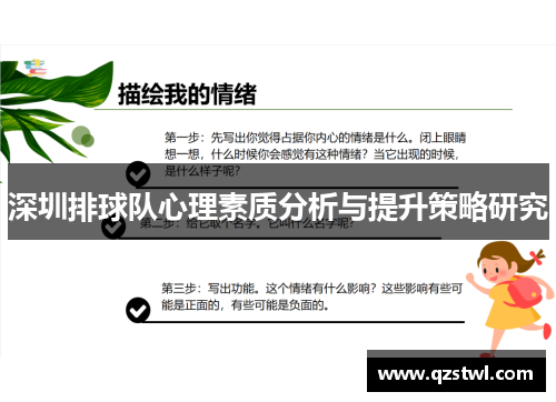 深圳排球队心理素质分析与提升策略研究